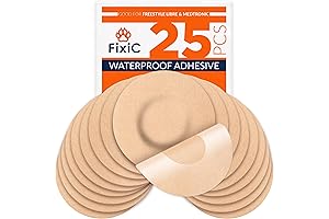 FixiC Freestyle Adhesive Patch 25 PCS - Perfect for Guardian Sensor 3