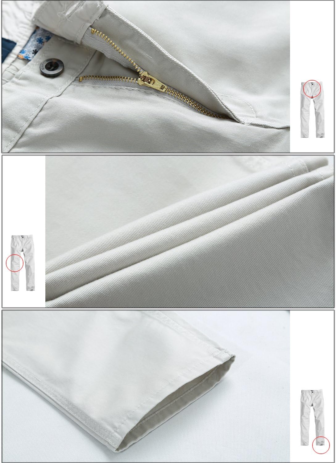 Match Men's Athletic Fit Straight Leg Casual Pants #8036 29 8036 Army Green