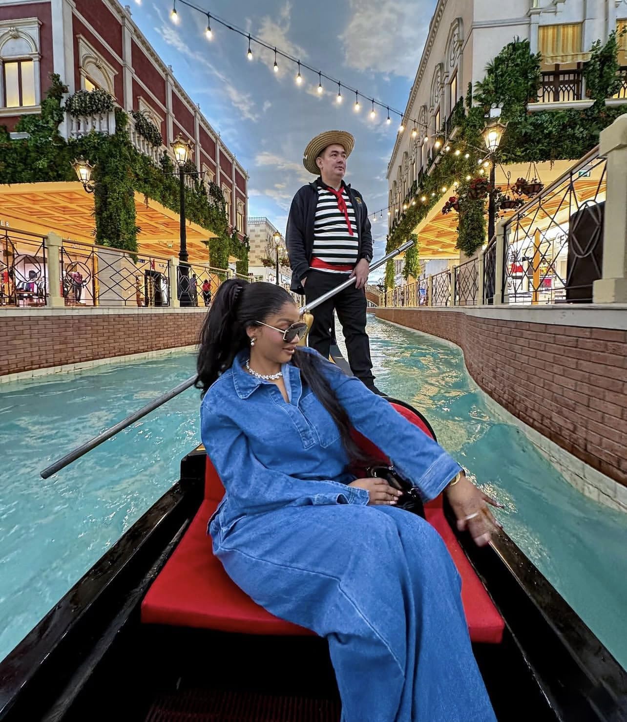 2 Piece Denim Sets for Women Long Sleeve Jean Blouse and Wide Leg Pants Set Casual - Image 7