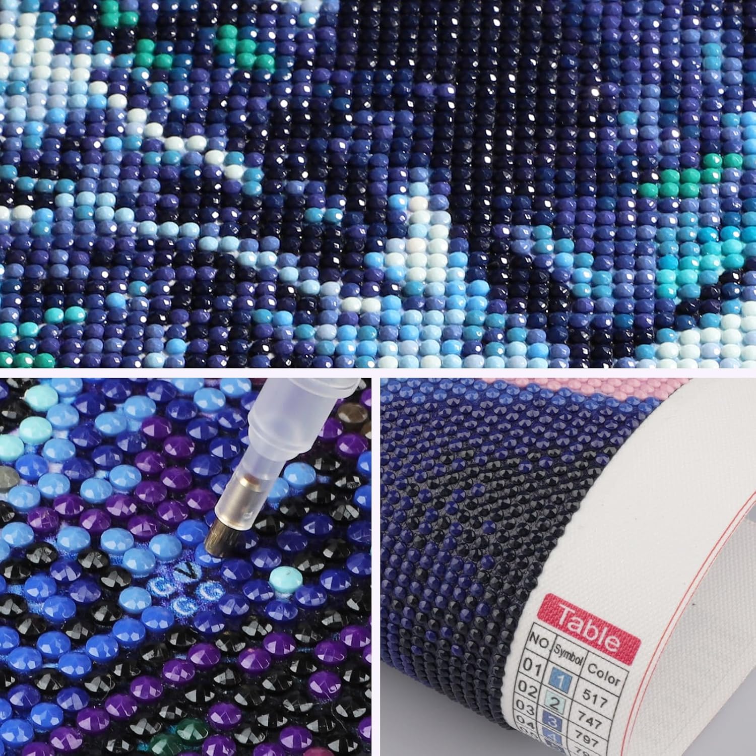 SENQAO Gothic Diamond Painting Kits for Adults, DIY Round Full Drill Diamond Dot, 5D Bear Horror Doll Diamond Art kKits for Beginners, Crystal Art Gem Art for Home Decor 12x16inch image 5