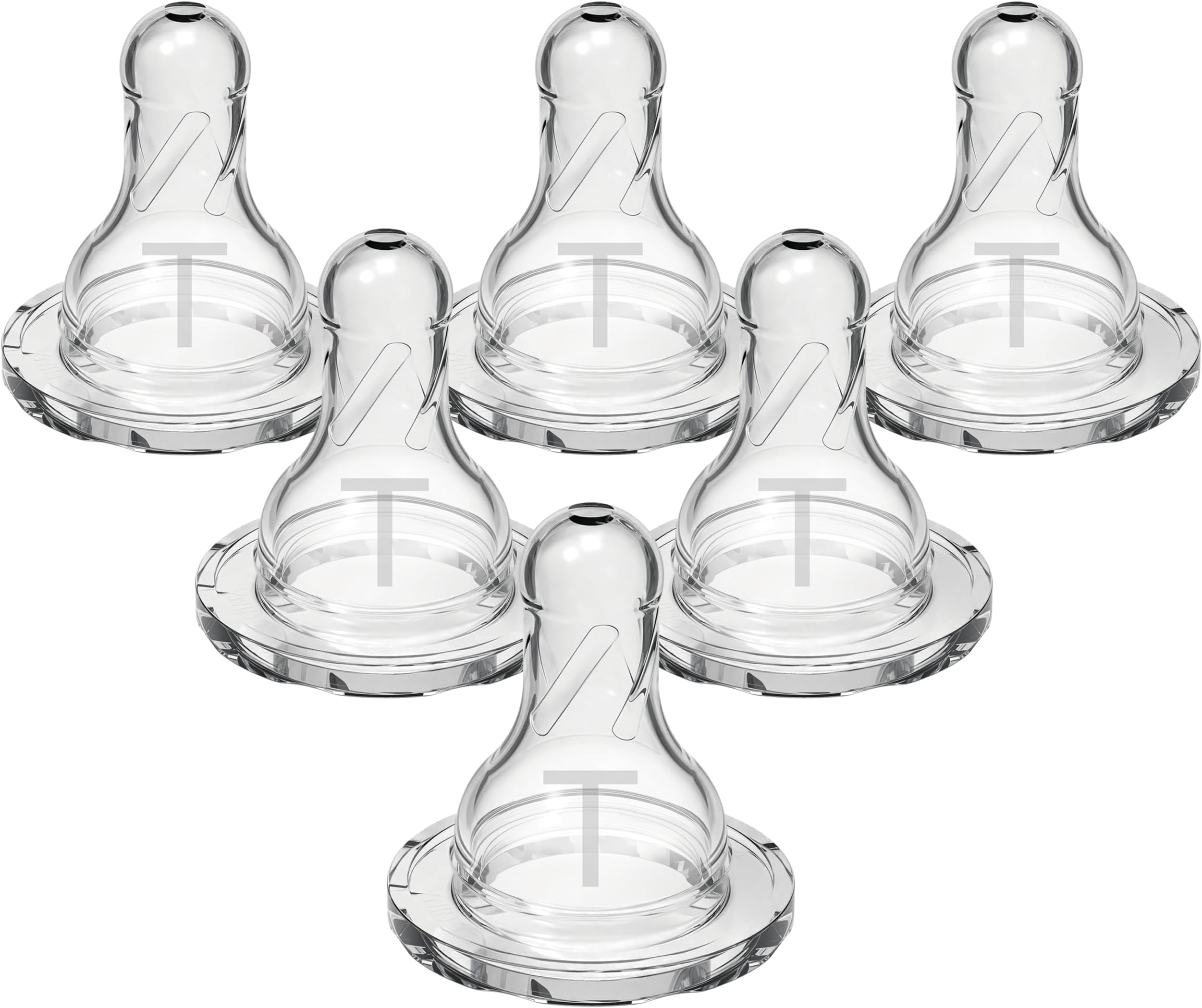 Dr. Brown's Natural Flow Baby Bottle Narrow - Transition Level T - 6pk - 0m+