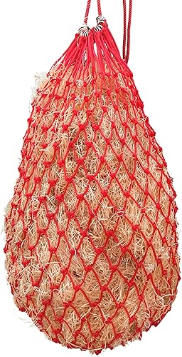 Miniatura 3 de Bolsa de heno de alimentación 2 pulgadas agujeros red de heno para caballo  Gris