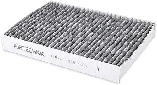 Miniatura 7 de AirTechnik CF11810 Filtro de aire de cabina con carbón activado | Reemplazo para Fiat 500L 14-20, 500X 16-23, Jeep Compass 17-25, Renegade 15-24,