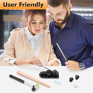 Ring Bending Tool Kit,Complete Spoon Ring Making Kit with Ring Bender Tool, ring Maker Machine for DIY Jewelry, for Beginners & Professionals, Ideal for Holidays like Christmas,Valentines Day