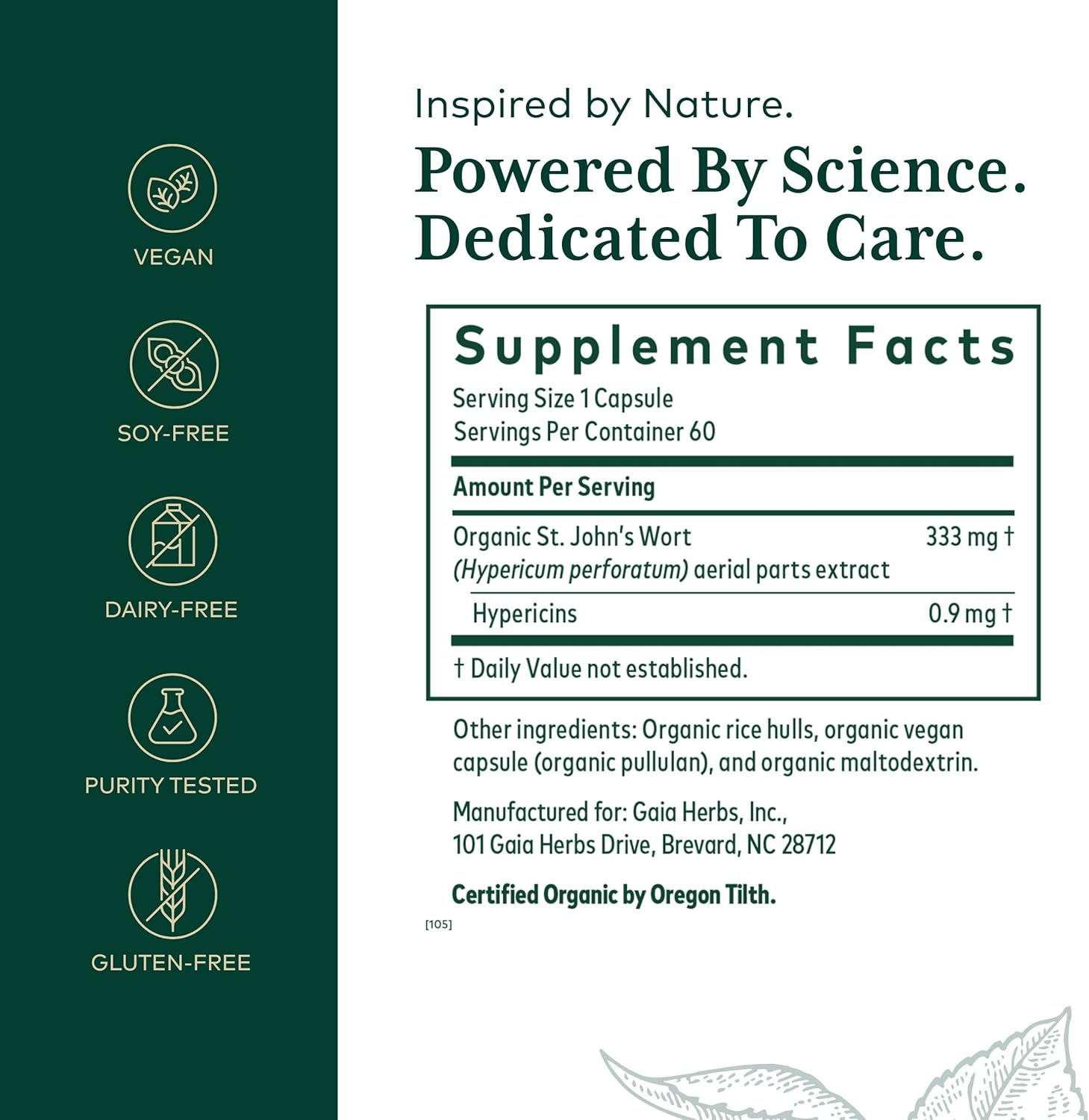 Gaia Herbs Pro St. John's Wort - Healthy Immune System Support Supplement - Health Supplement with Organic St John's Wort - 60 Liquid Phyto-Caps (30 Servings) - Image 2