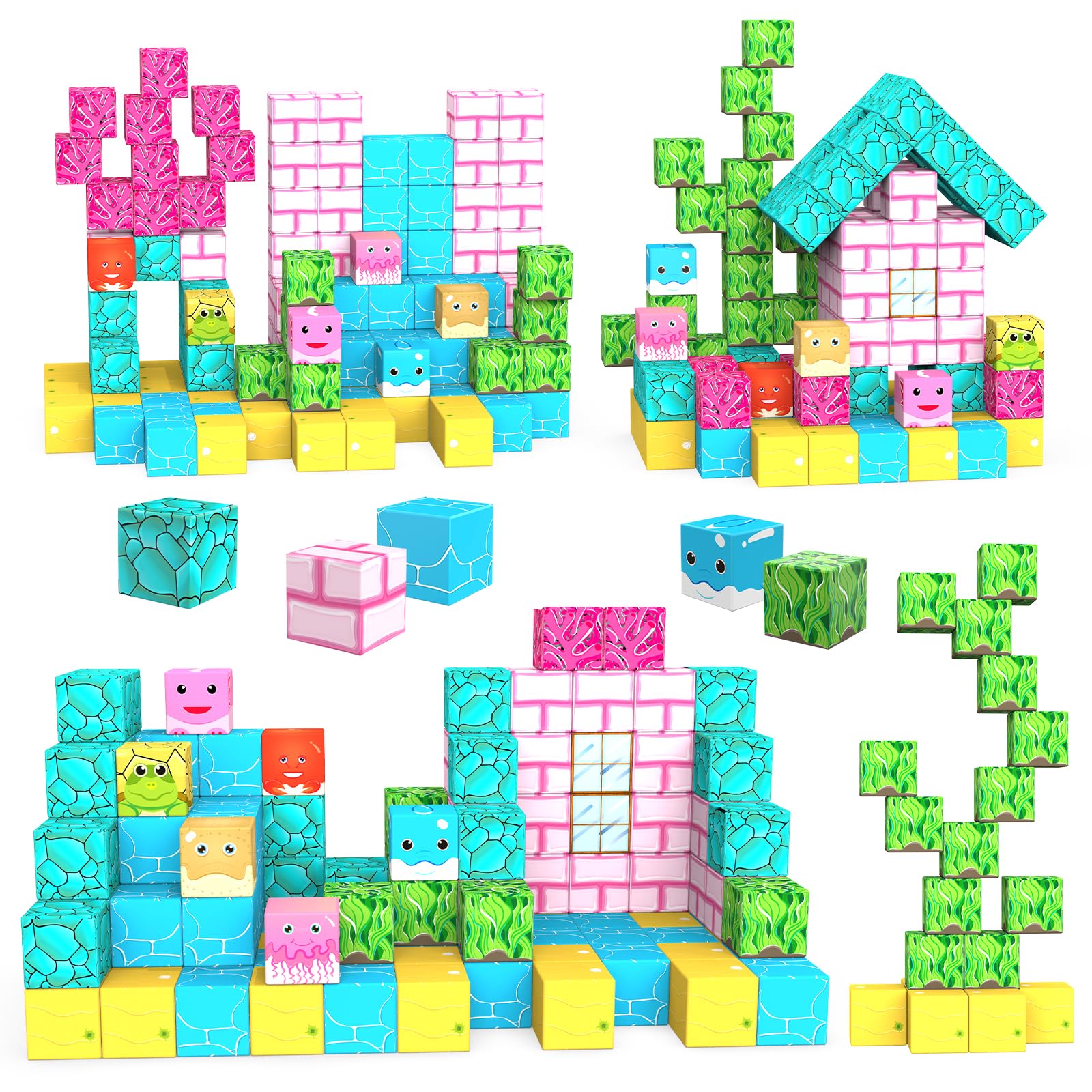 ゆきこ⭐︎【マグキューブ】【磁石内蔵】CUBORO互換品 ピンク、グリーン Amazon.co.jp: HIWO マグネットブロック シーワールドへの旅 3.3cm