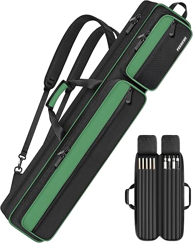 Miniatura 14 de Estuche para Taco de Billar, Estuche para Taco de Billar 4x5 con Múltiples Bolsillos que Sostiene 4 Culatas y 5 Puntas, Bolsa Acolchada Suave y Negro