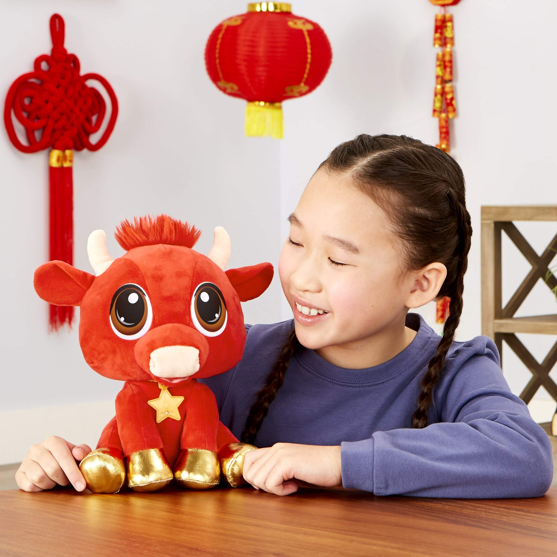 little tikes 659089C3 Rescue Tales-Year of The Ox-Interactive, morbido peluche peluche
