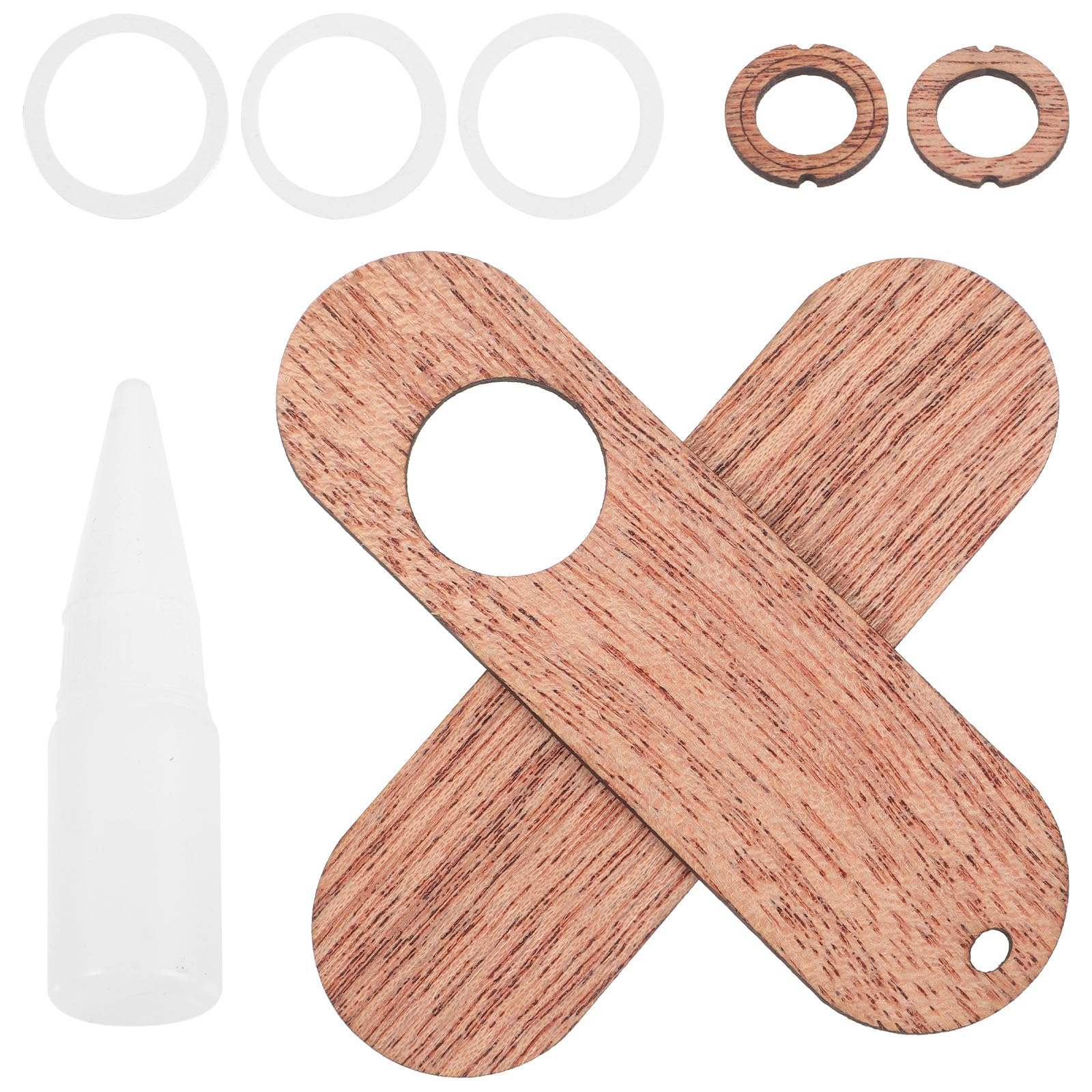 FRCOLOR Wooden Kazoo DIY Assembly Kit for Adults Musical Accompaniment Instrument for Guitar and Harmonica Players Folk Percussion