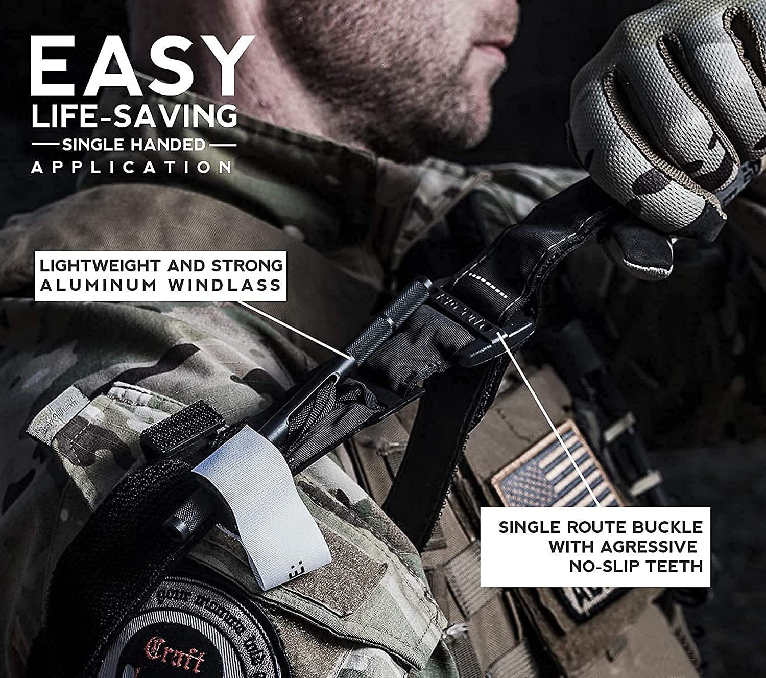 Med Kit Trauma Kit Mit Tourniquet, Emergency Survival First Aid Kits, EMT IFAK Medical Kit Für Schwere Blutungen Kontrolle, Militär Camping Und Wandern,B