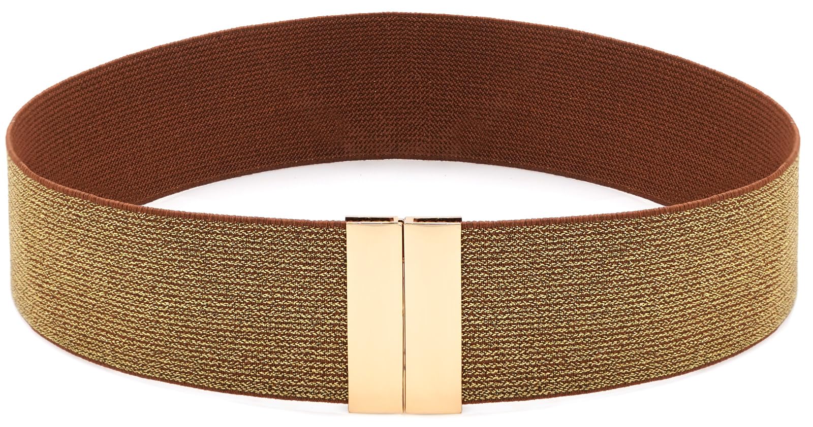 BAOKELAN Wide Elastic Waist Belts for Women Vintage Stretch Belts for Dresses