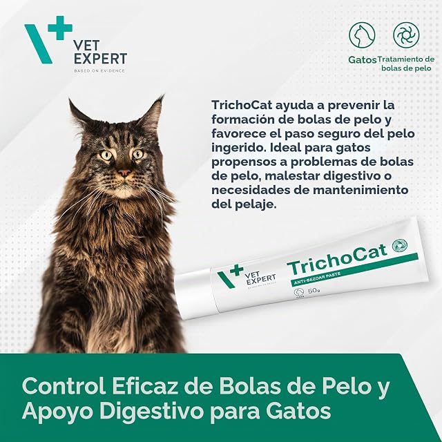 Foto 2 de 8 de VET EXPERT TRICHOCAT - Pasta desenfrenadora para gatos, 50 ml