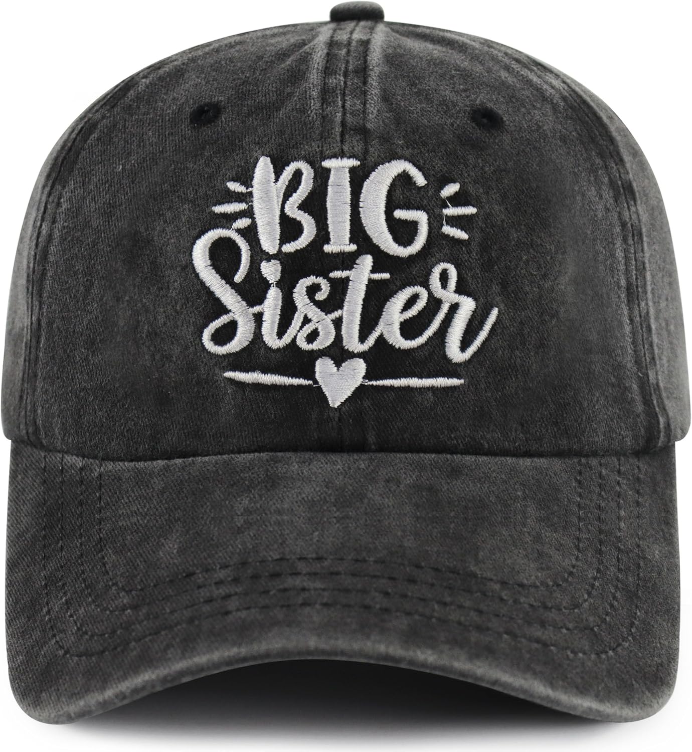 Big Bro Big Sister Hat for Girls Boys Age 3-10, Funny Adjustable Cotton Embroidred Little Boy Girl Gifts Baseball Cap