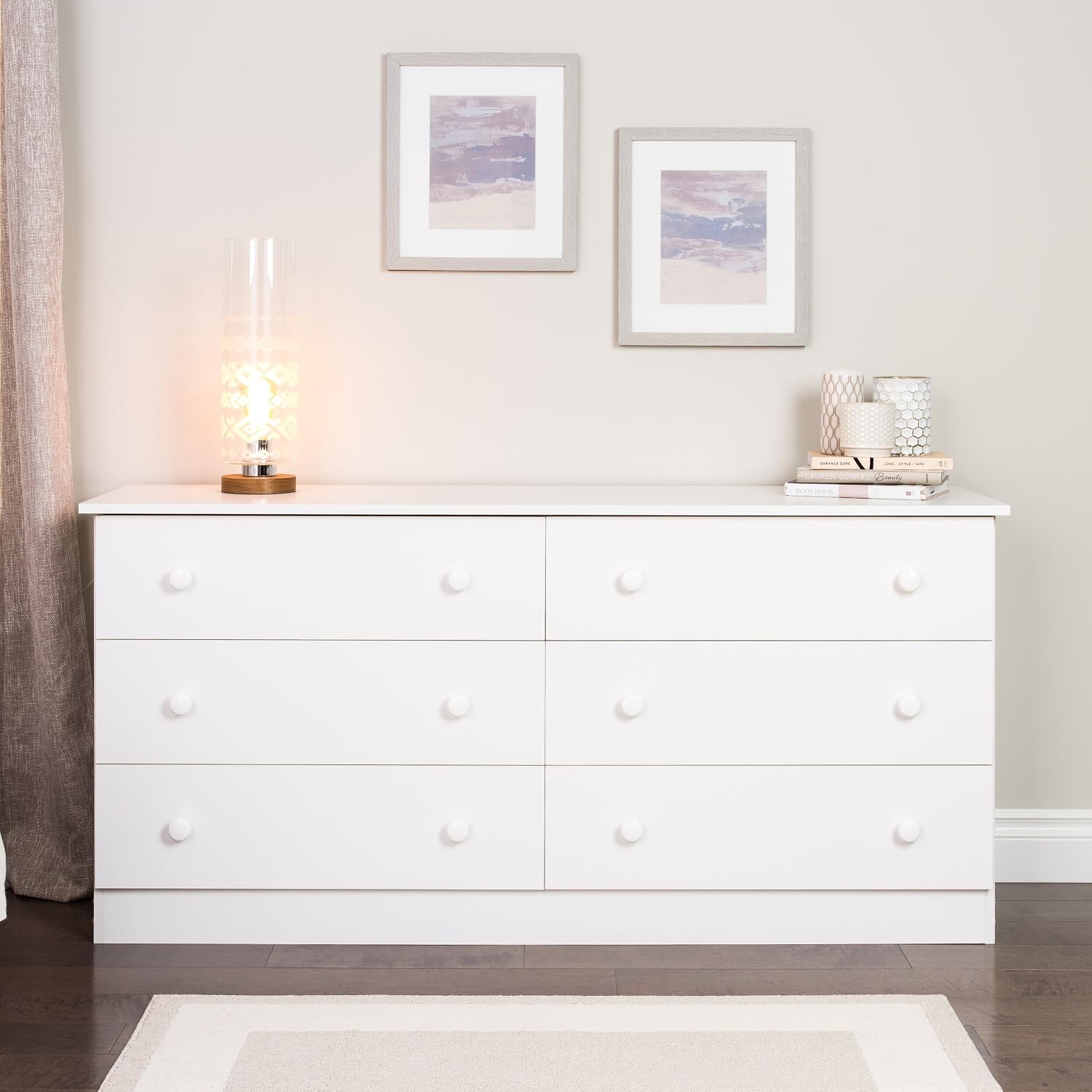 Prepac White 6-Drawer Dresser
