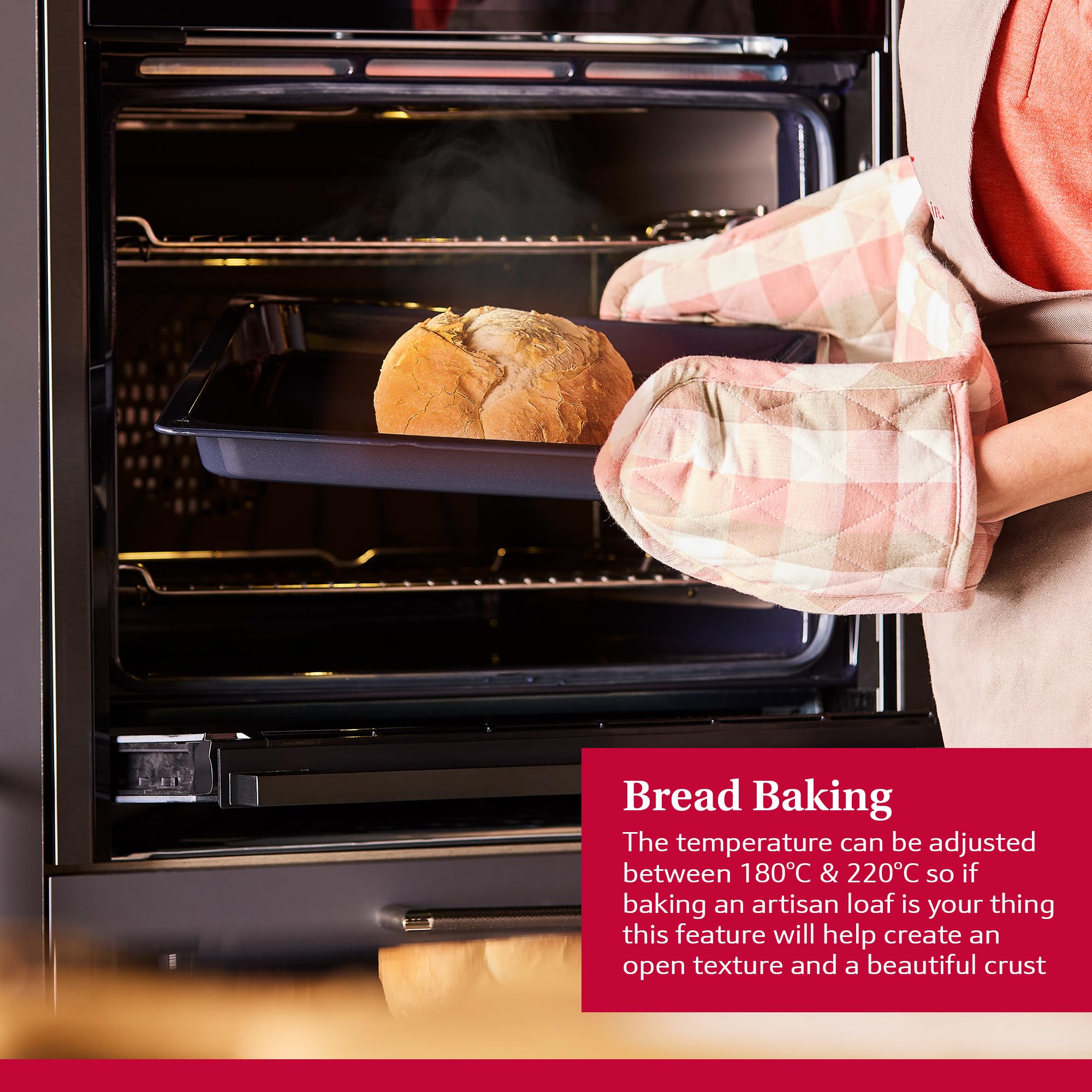 NEFF, N50, B6ACH7AG7B, 60cm Built-in Single Oven with Hide®, Home Connect, Pyrolytic Self-Cleaning with Easy Clean, CircoTherm, and LCD display in Graphite-Grey — view 10