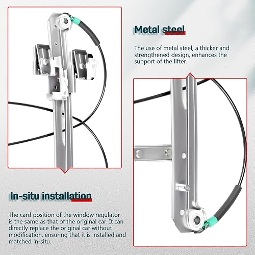 Miniatura 3 de FINDAUTO Elevalunas eléctrico trasero izquierdo del lado del conductor para 2002-2006 para Cadillac Escalade 748-228 Elevalunas y conjunto de motor