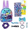 Disney Lilo & Stitch Hair Accessories Set - Disney Dress-Up Bundle with Storage Bag Ribbons, Scrunchies, Plus and More | Stitch Accessories for Girls and Kids