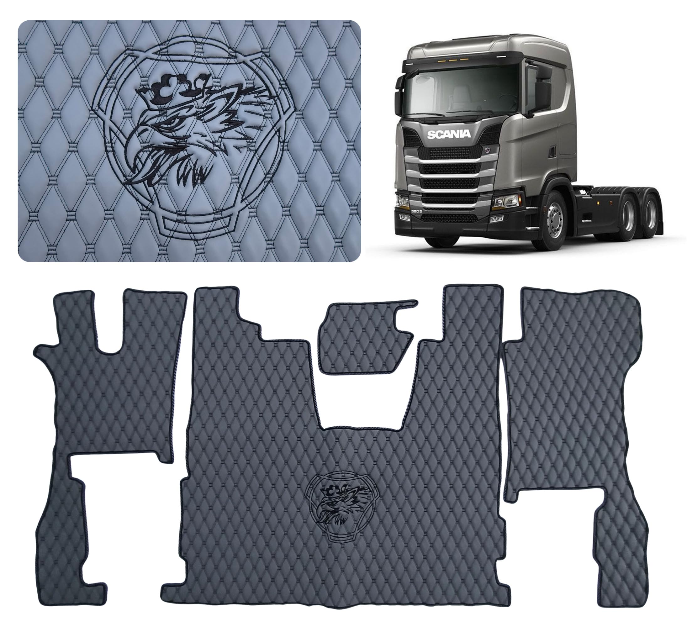 Velours Vrachtwagenmatten Voor Scania R-serie Nieuw Frame Stoelen 2012