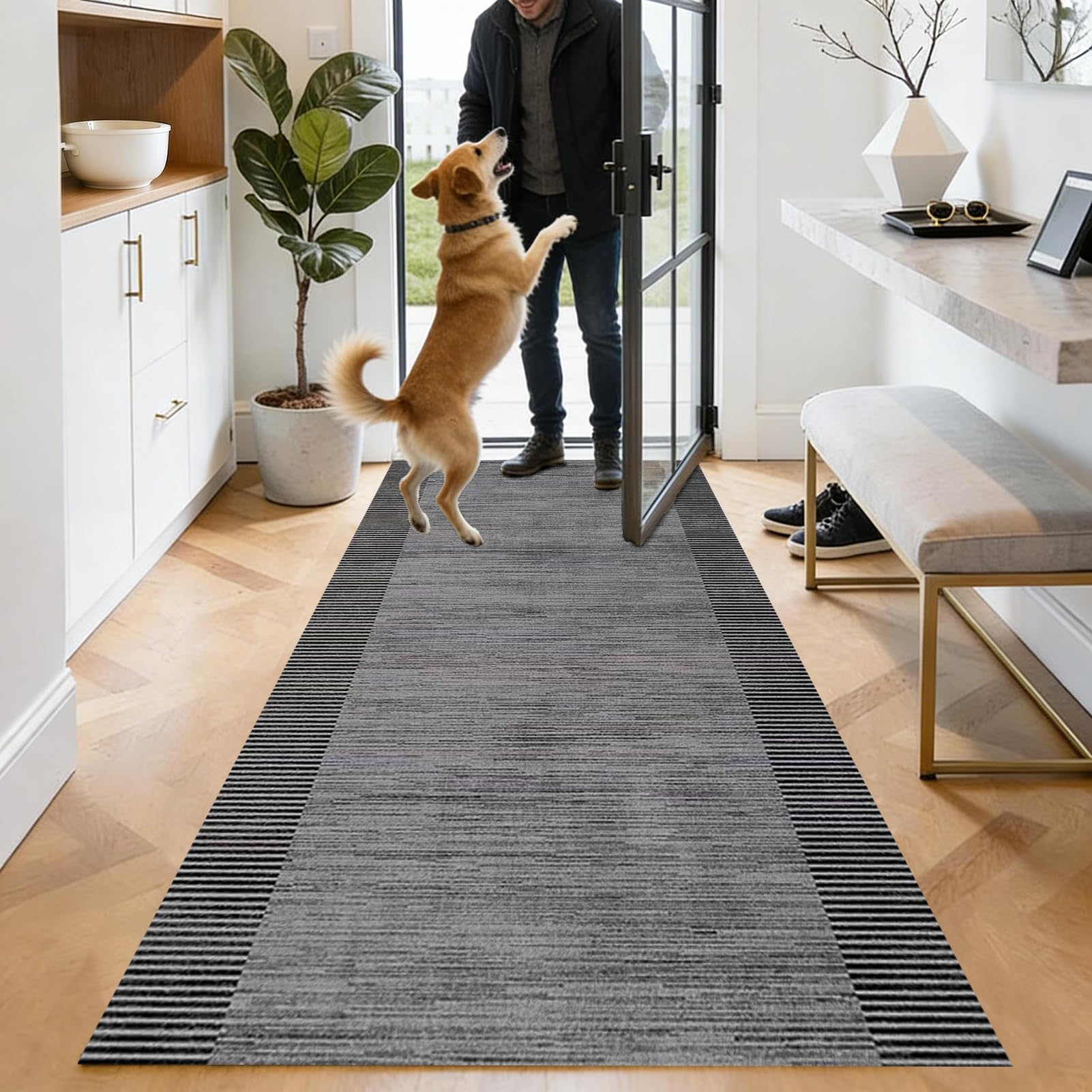 Tapis de Couloir Long, Tapis pour Cuisine Devant évier 70 x 180 cm