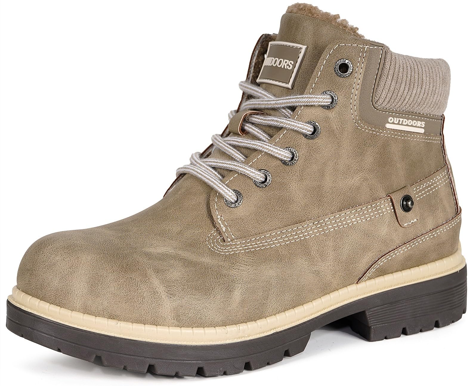 Eagsouni Mens Womens Hiking Boots Winter Snow Boots Waterproof Outdoor Shoes…