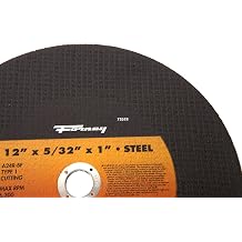 Forney 72352 Chop Saw Blade, Type 1 High Speed Metal with 1-Inch Arbor, A24R-BF, 12-Inch-by-5/32-Inch