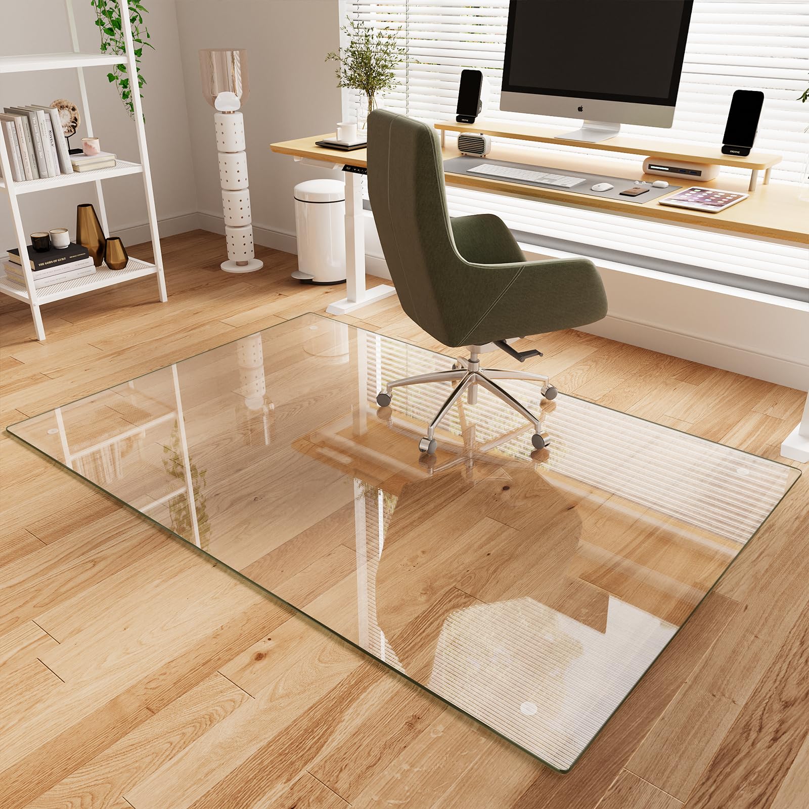 Koonmi 48" x 72" Office Chair Mat for Hardwood Floors &amp; Carpets