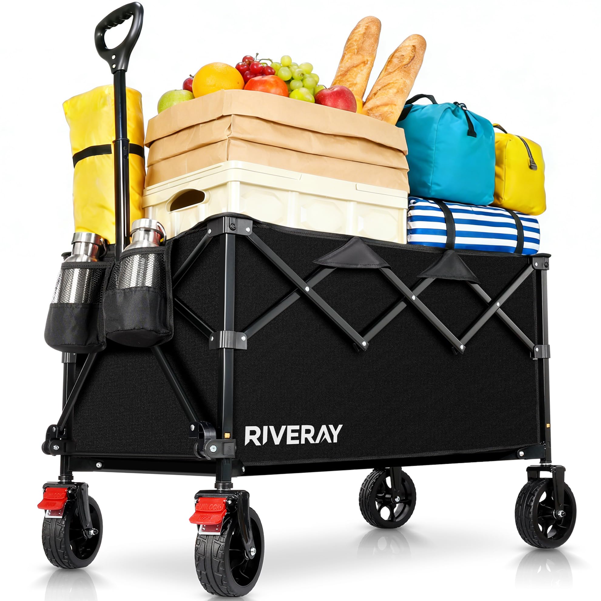 chariot pliable tout terrain 300l 230kg