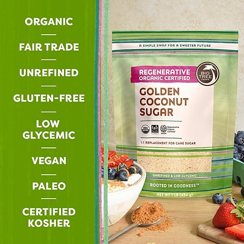 Miniatura 5 de Big Tree Farms Azúcar de coco orgánica dorada