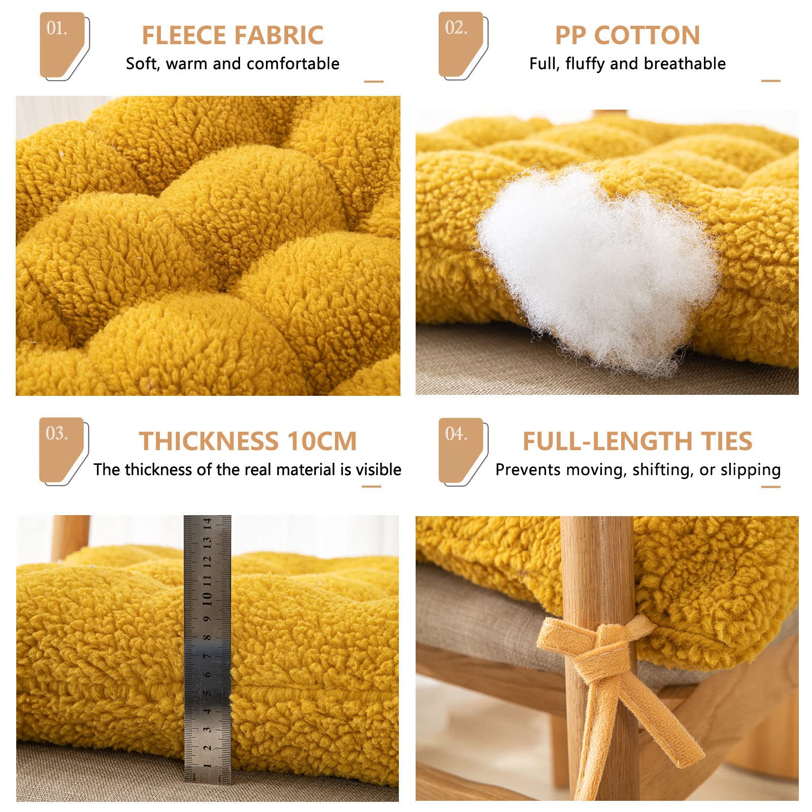 Amazon.co.jp: 柔らかい 座布団 シートクッション セット紐付きで