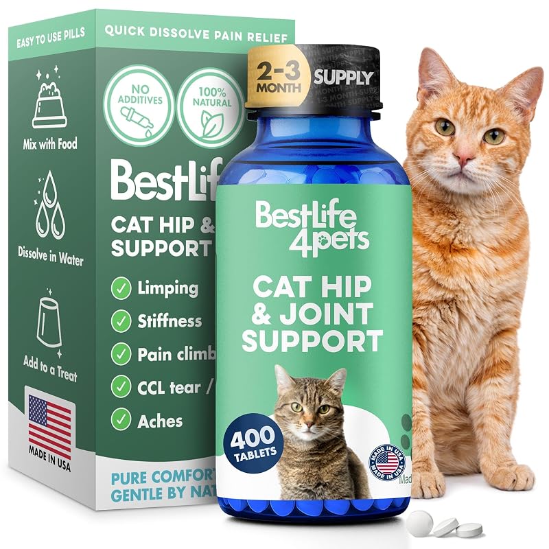 Suplemento para Articulações e Mobilidade de Gatos BestLife4Pets em Comprimidos Sem Sabor — 400 unidades