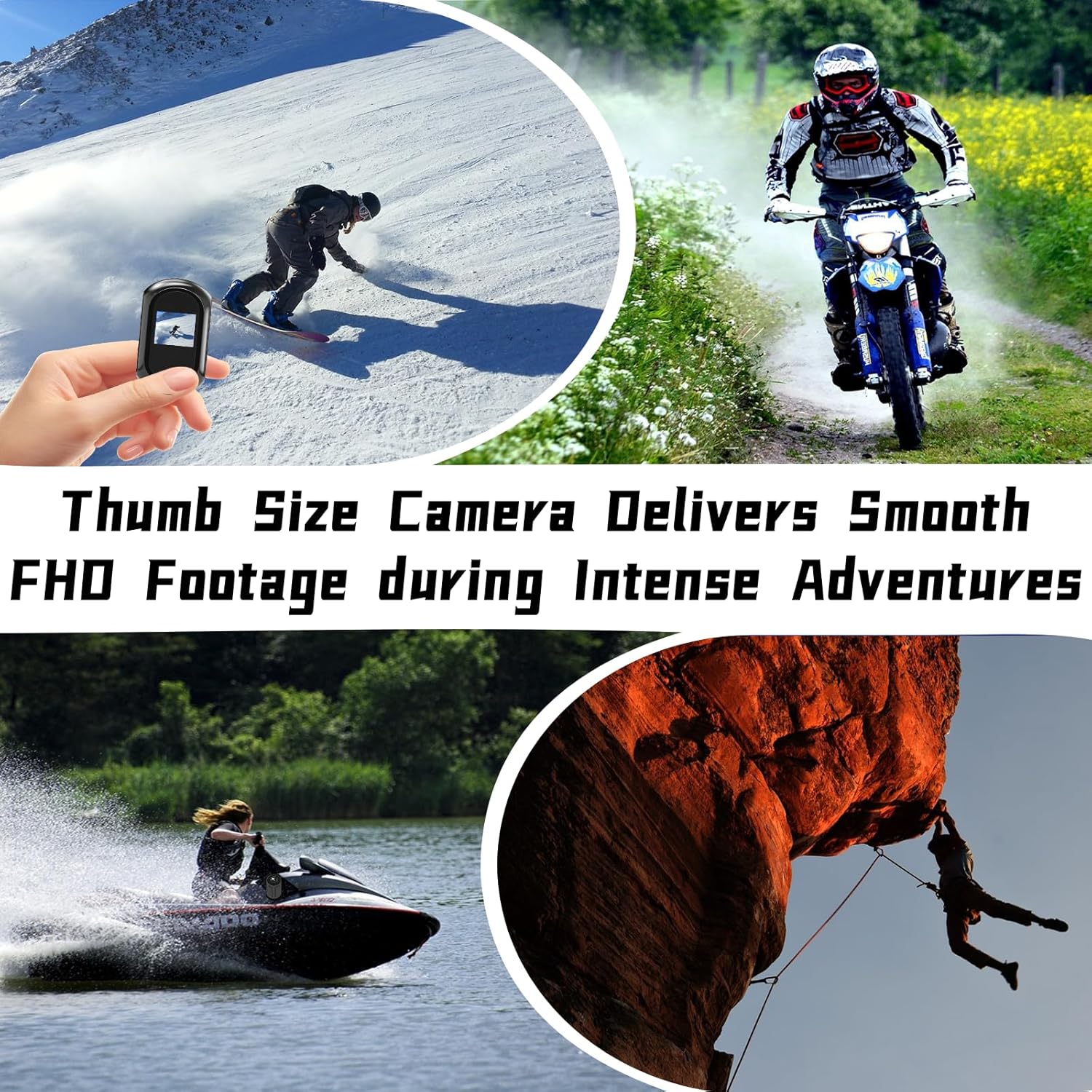 Upgraded Mini Body Cameras with Audio and Video Recording, POV Camera, Thumb Size Sport Action Camera, Hand Free Camcorder for Cycling,Travel,Pet,Vlogging, 64GB Black