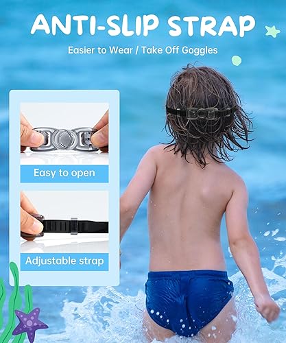 Miniatura 6 de Gafas de natación para niños, paquete de 3 gafas de natación para niños y adolescentes, gafas de natación antivaho anti-UV para jóvenes de 4 a 16