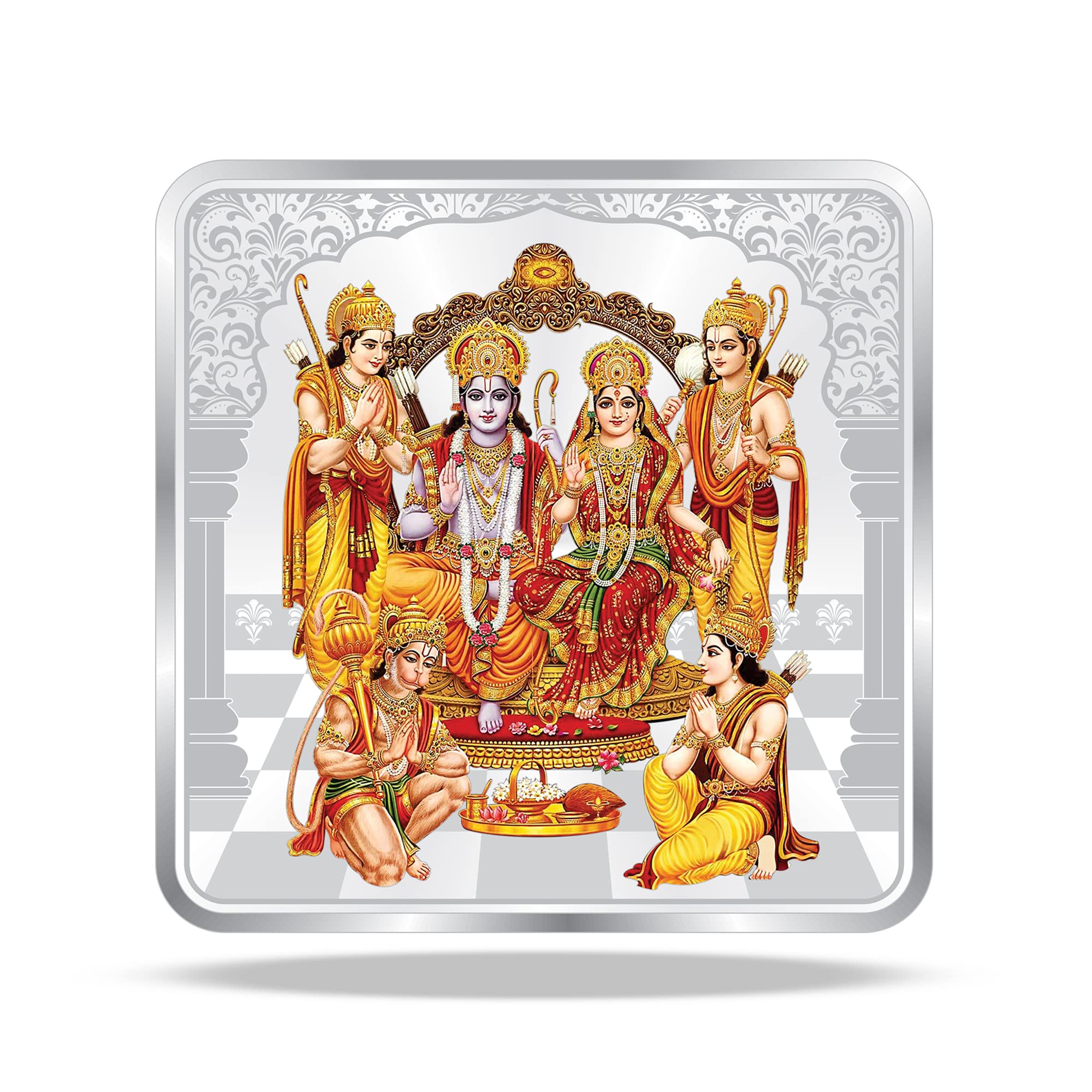 Precious Moments Ram Darbar Silver Coin 10Gms|20Gms|50Gms|100Gms| Available BIS Hallmarked 999 Pure with Gift Box by ACPL-image-42