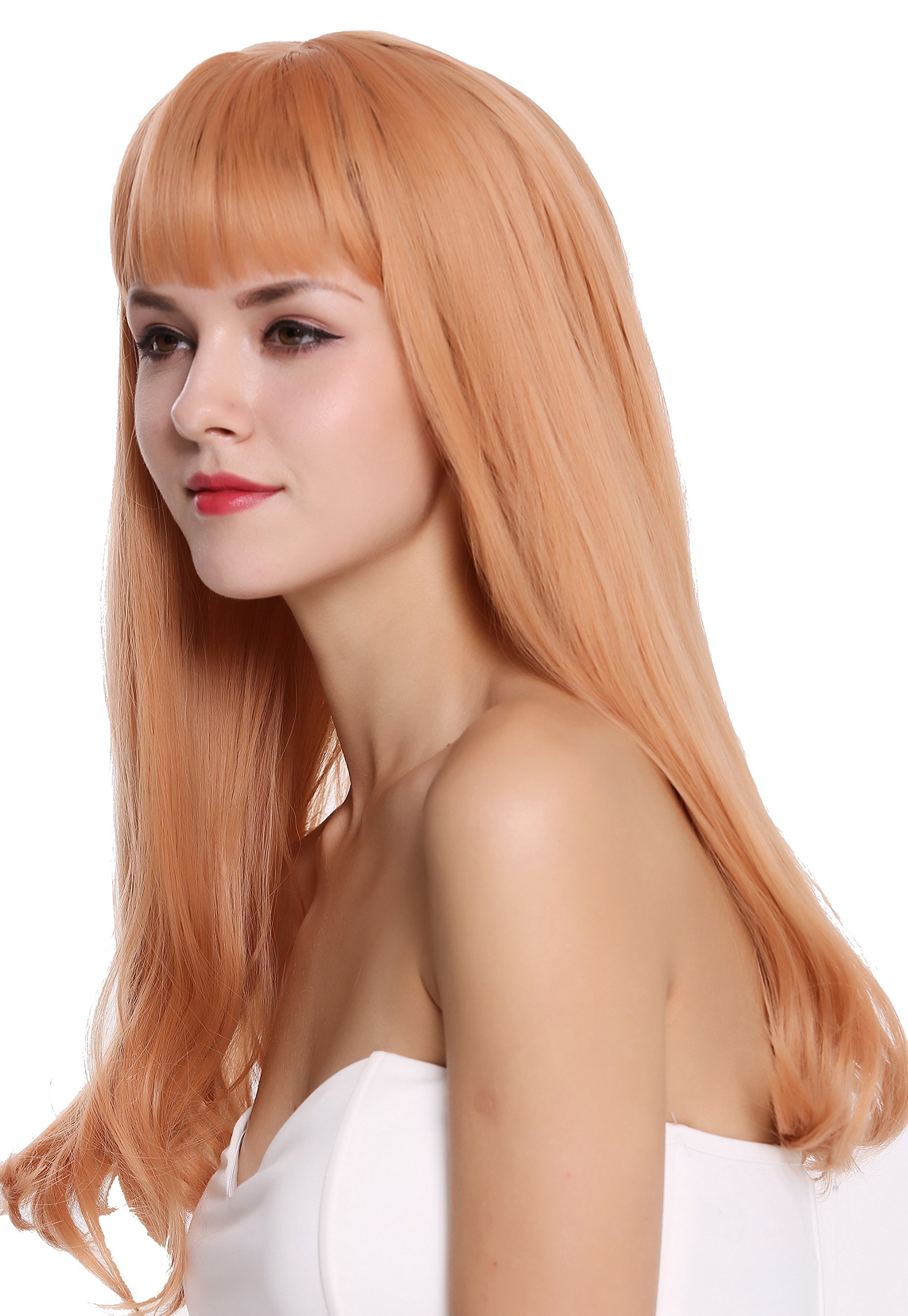 WIG ME UP - DL047-1344 Quality women's wig lady long sleek wavy hair tips reddish blonde fair red orange-red - Image 3