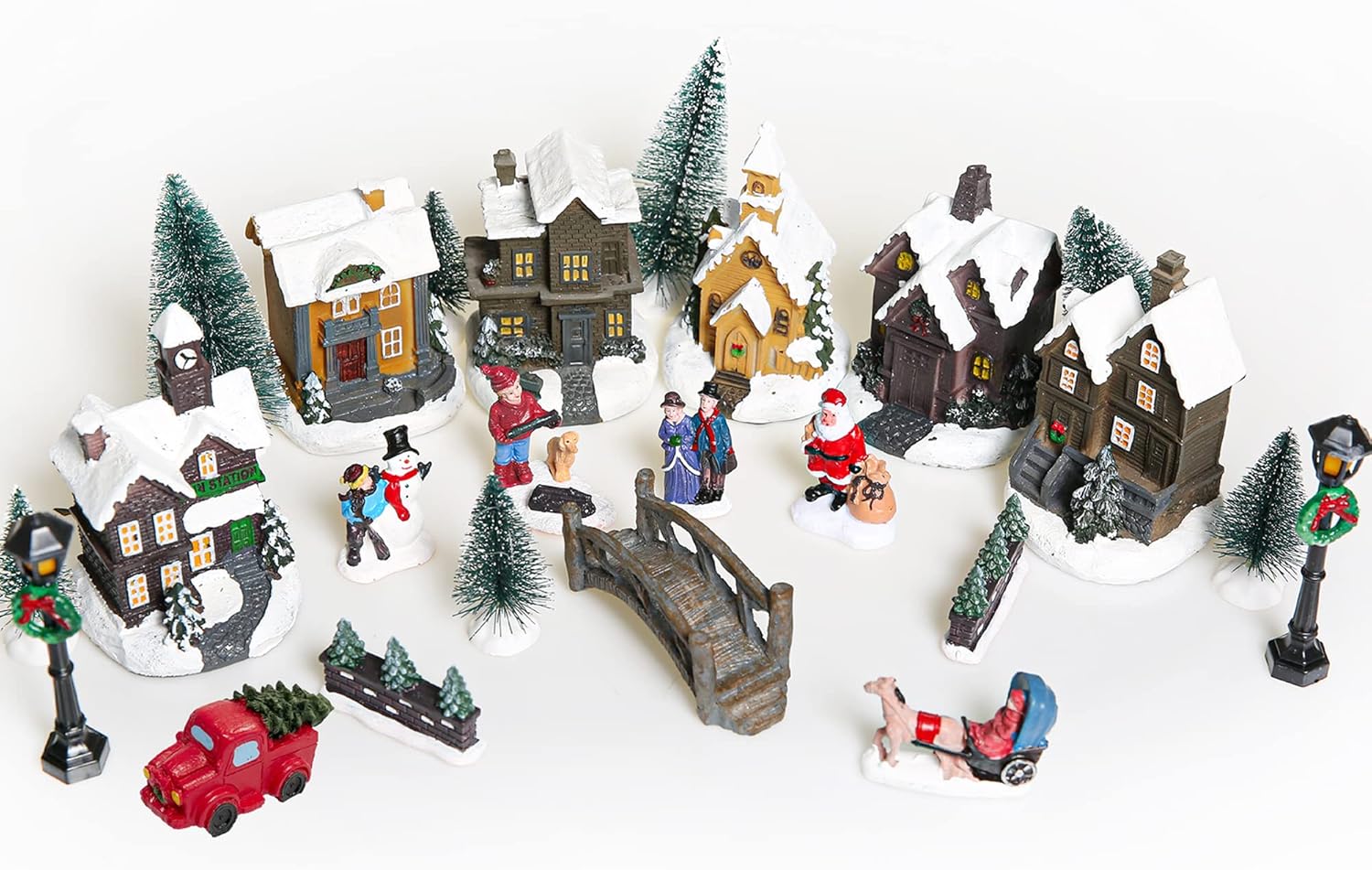 ASAB 25 Piece Christmas Village Scene Christmas Nativity Set