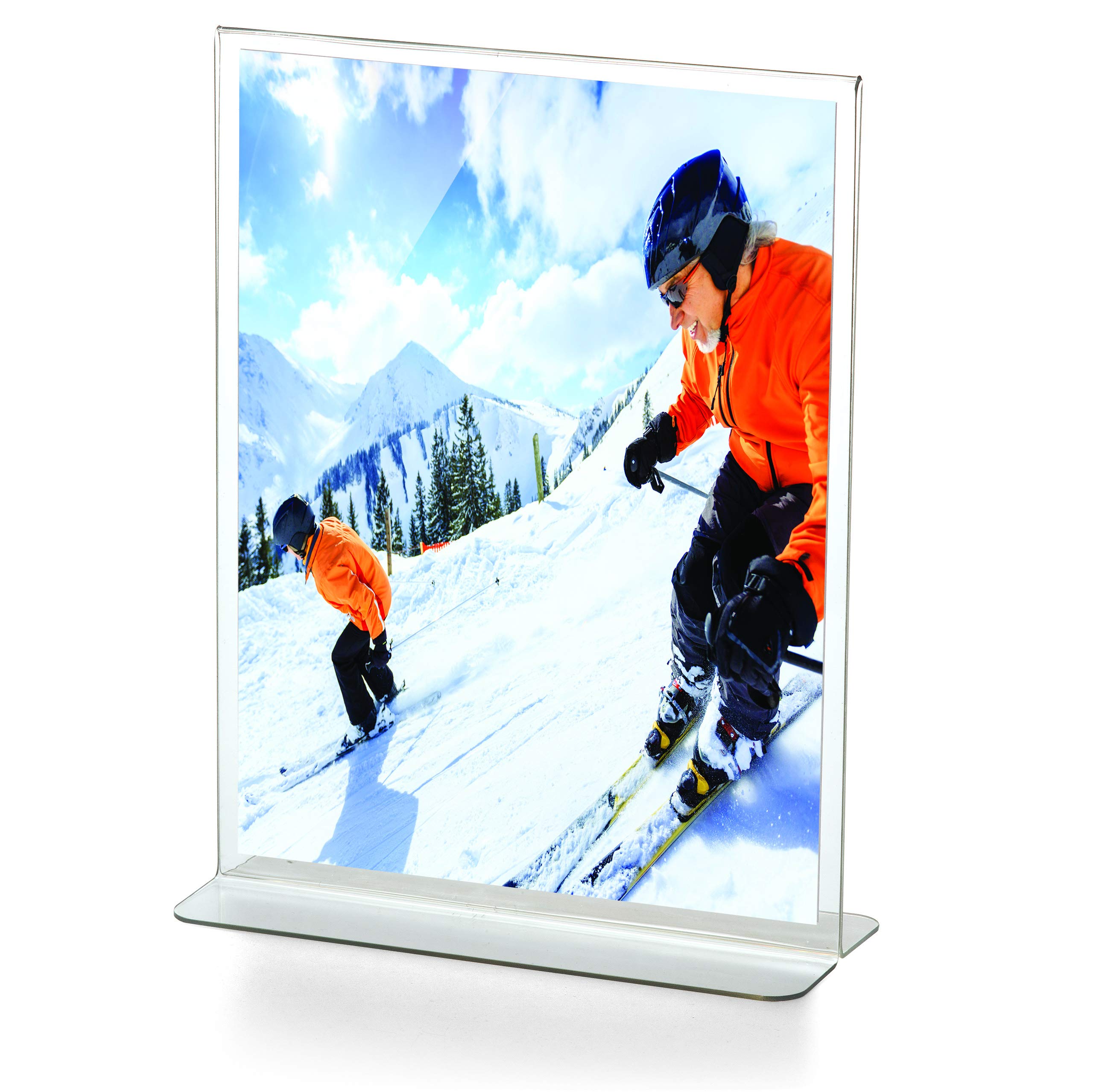 Officemate Supporto verticale verticale per cartelli, 21 x 28 cm, trasparente, fornito in 6 pezzi (23063)