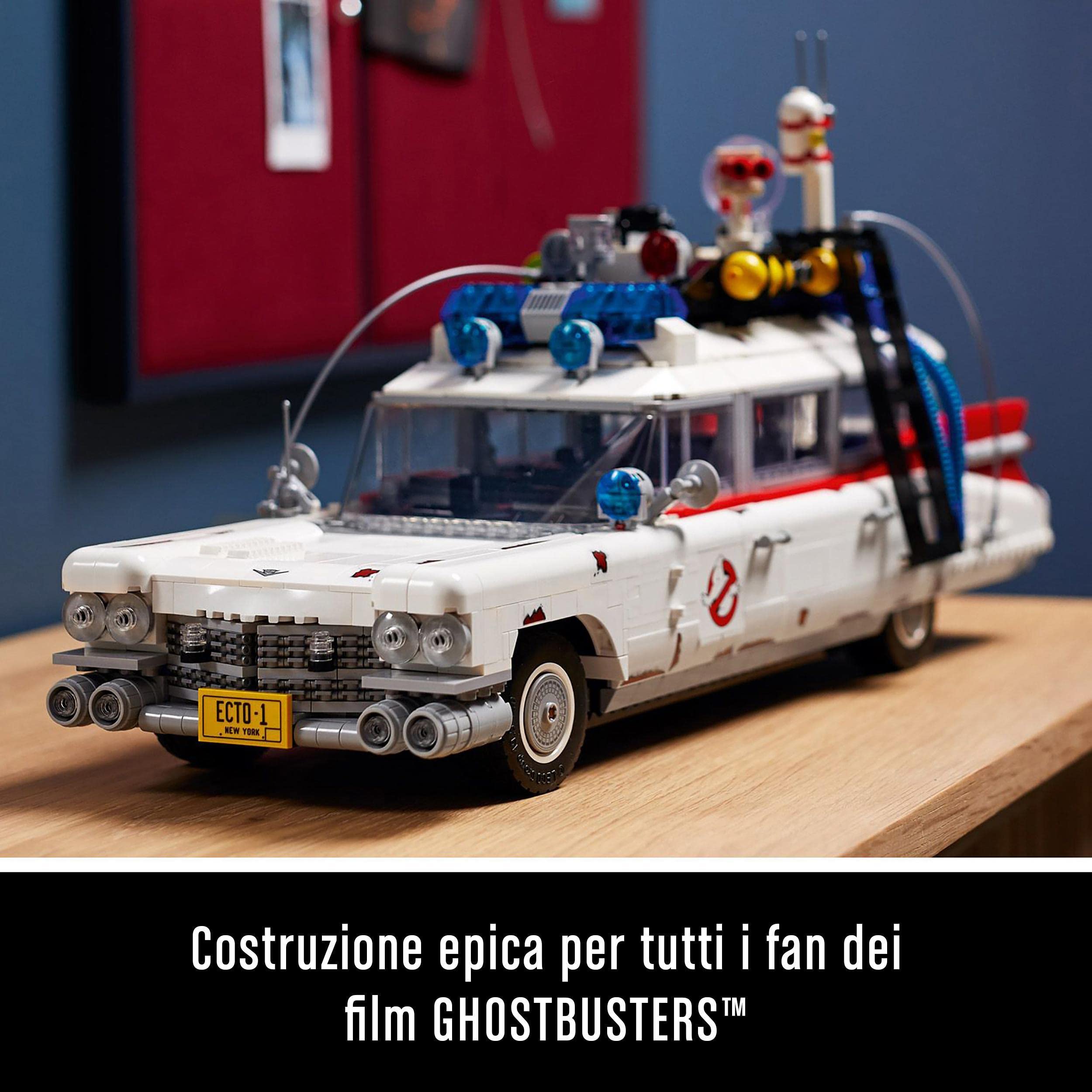 LEGO Icons ECTO-1 Ghostbusters, Modellino Auto da Collezione e da Esposizione, Kit Modellismo per Adulti, Idea Regalo per Uomo o Donna, Lei, Lui, Arredamento e Decorazione Casa da Collezione 10274