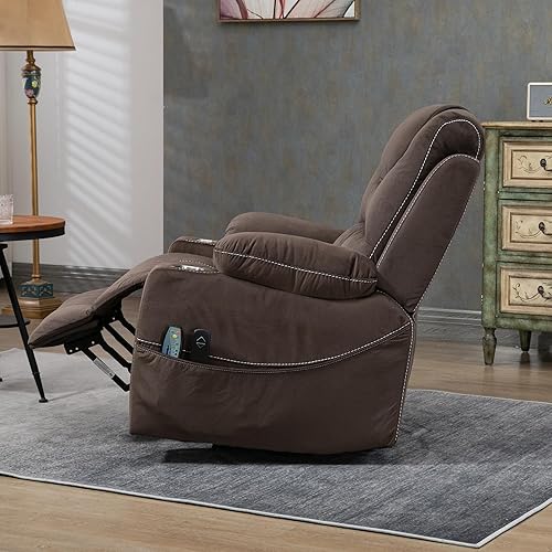 Miniatura 7 de Panorama 1.0 - Sillas elevadoras eléctricas para personas mayores, altura ajustable, calor, masaje, asiento de 26 pulgadas de ancho, soporte para