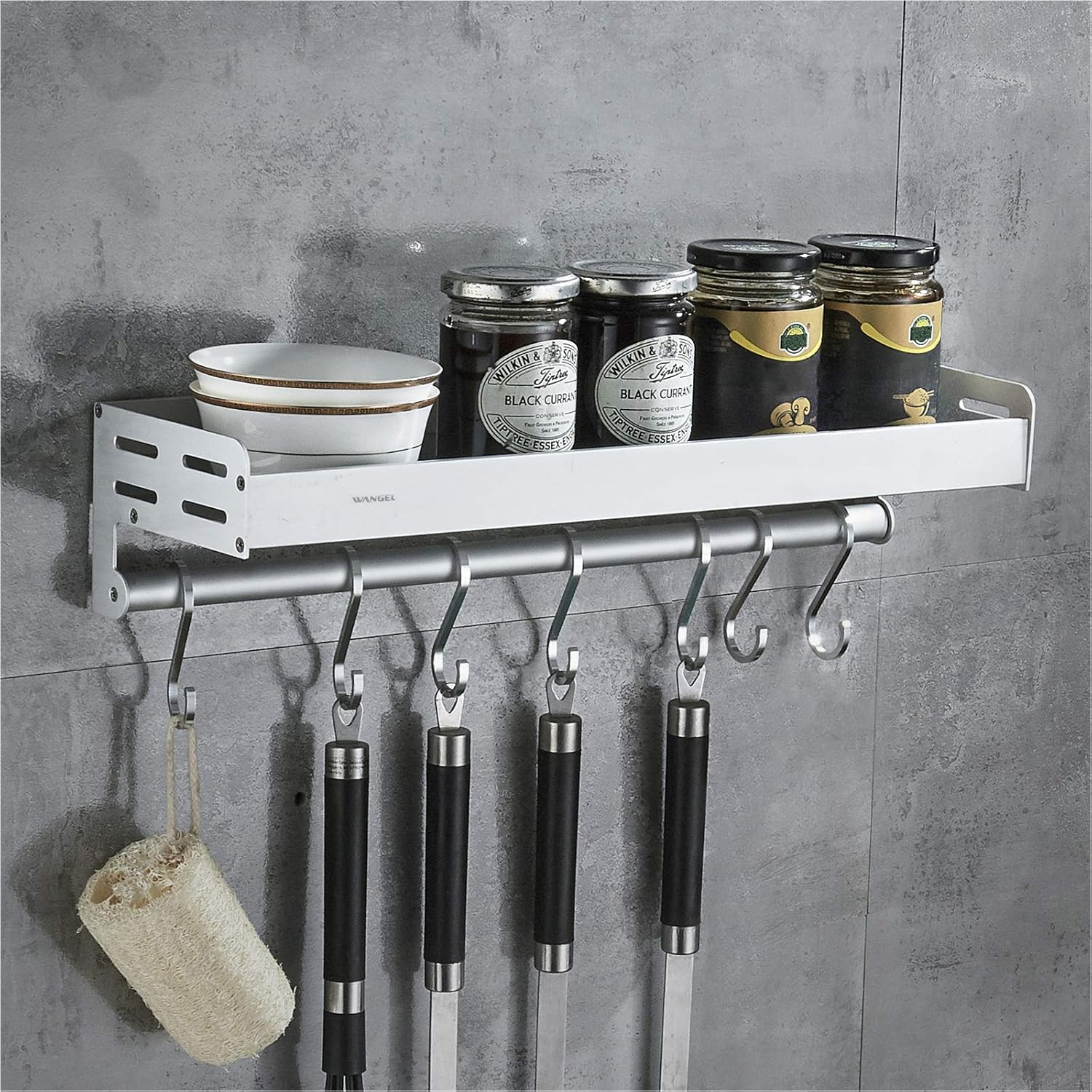 portautensili da cucina per vaso da banco da muratore