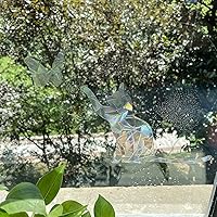 Vista 3 de JD010MAODIE - Adhesivos de prisma de mariposa de gato anticolisión para ventana – Evite golpes de pájaros – Decora tus puertas de cristal, 25
