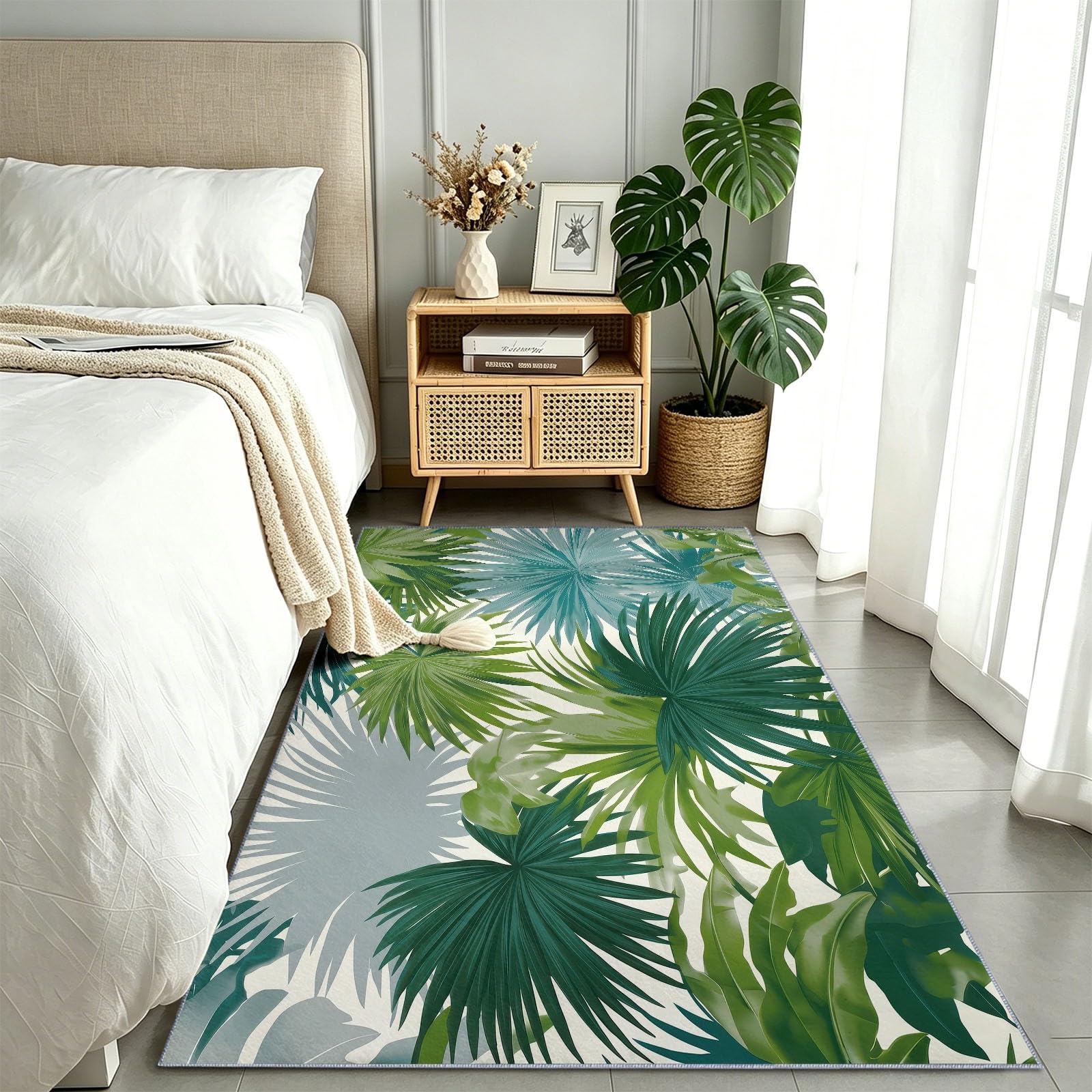 Tapis de cuisine lavable antidérapant 60x180 cm pour couloir et lit