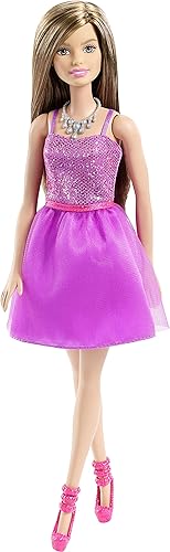 Muñeca Barbie, vestido púrpura