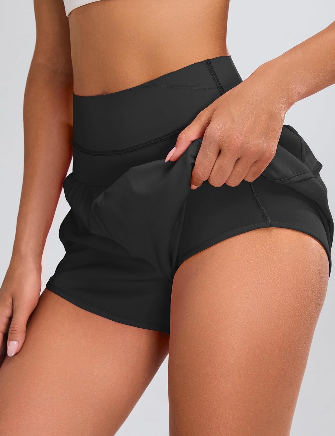 Blooming Jelly Women's Workout Shorts Athletic Running High Waisted Gym Exercise Shorts with Pocket - Image 7