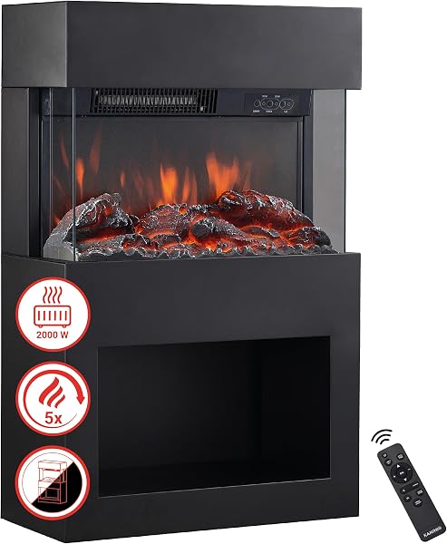KAMINIO Electric Fireplace HENRI with Remote Control