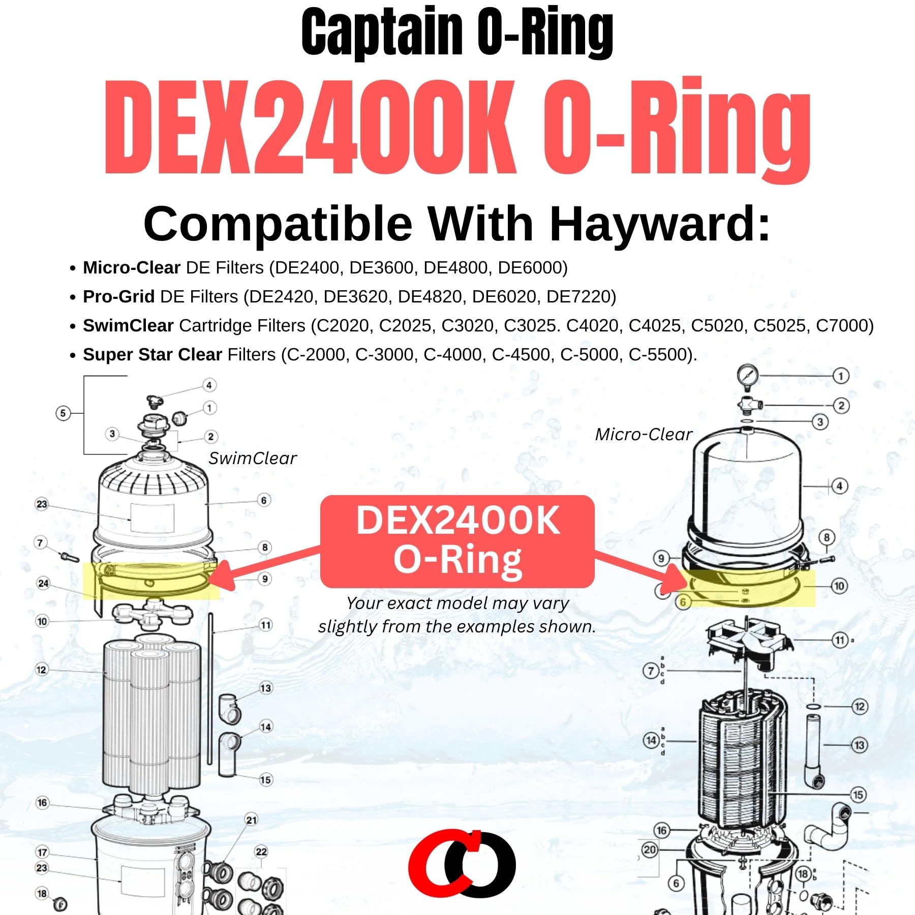 Amazon.com: Captain O-Ring – Replacement DEX2400K O-Ring for