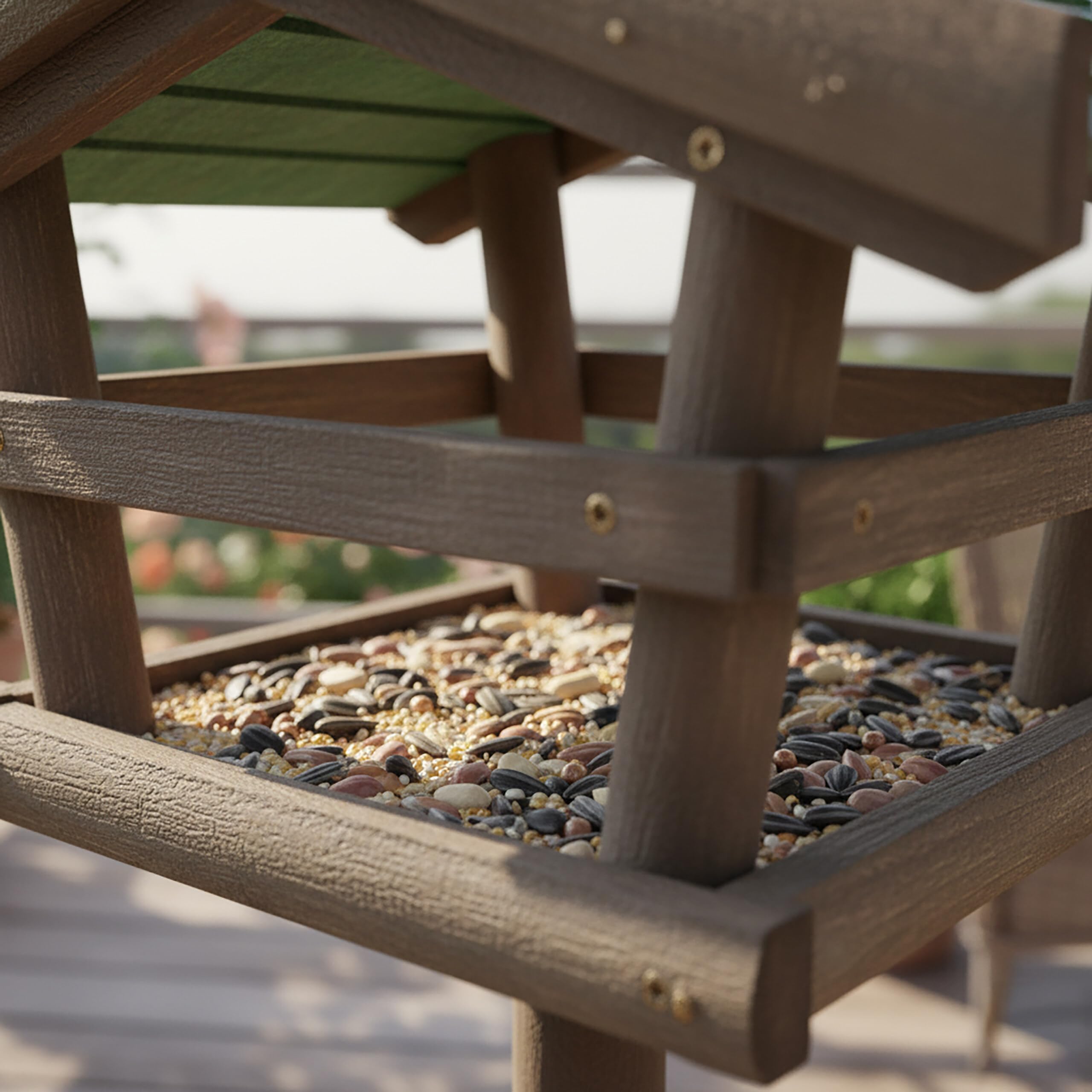Relaxdays Casetta per Uccelli con Supporto HLP 100 x 37 x 43 cm Nido Uccellini in Legno mangiatoia
