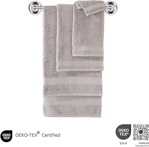 Miniatura 4 de Classic Turkish Towels CTT - Juego de toallas de lujo de 6 piezas, 100% algodón turco, de secado rápido, altamente absorbente y cómodo, incluye 2