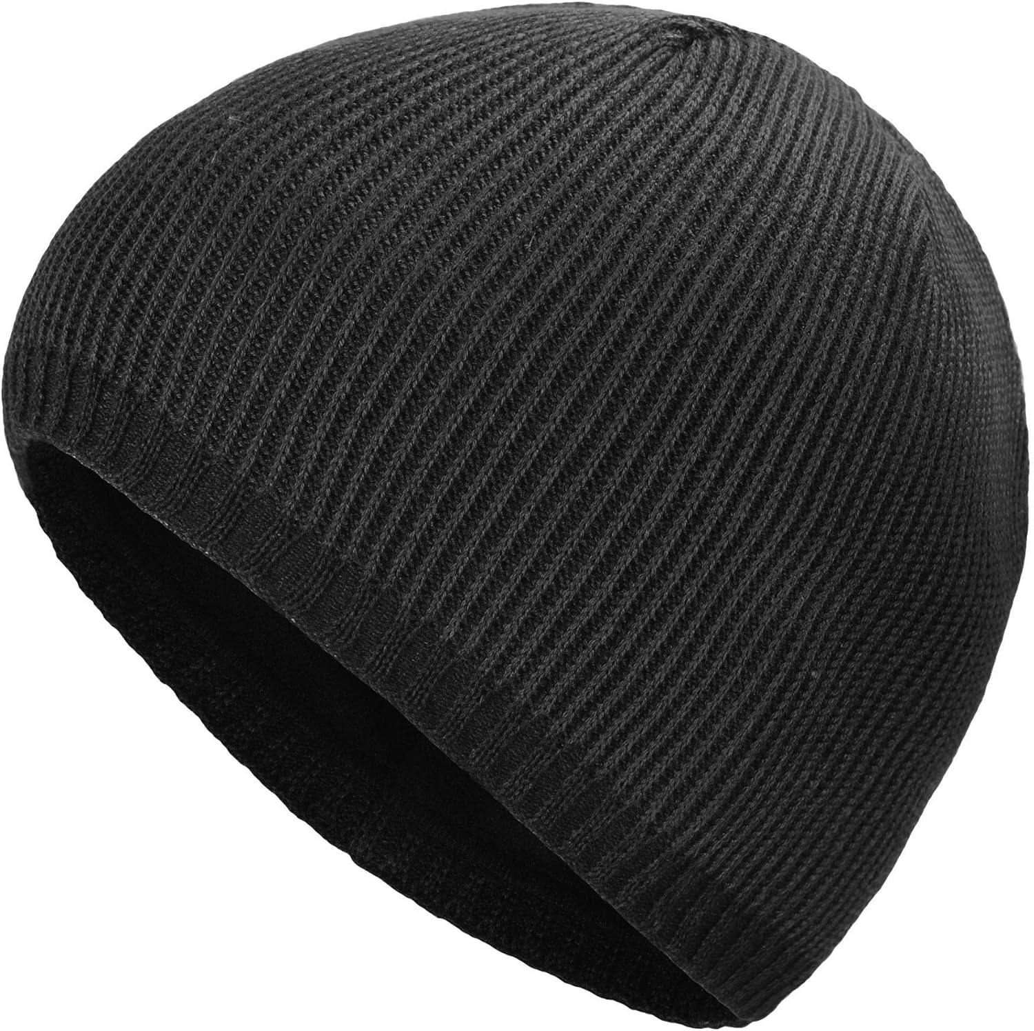 ZLYC Men Fashion Knit Fisherman Beanie Hat Winter Warm Thick Skull Cap