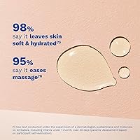 Vista 2 de Mustela Aceite hidratante para masajes para bebés, con aceite natural de aguacate, granada y girasol, 3.38 onzas líquidas (paquete de 1)