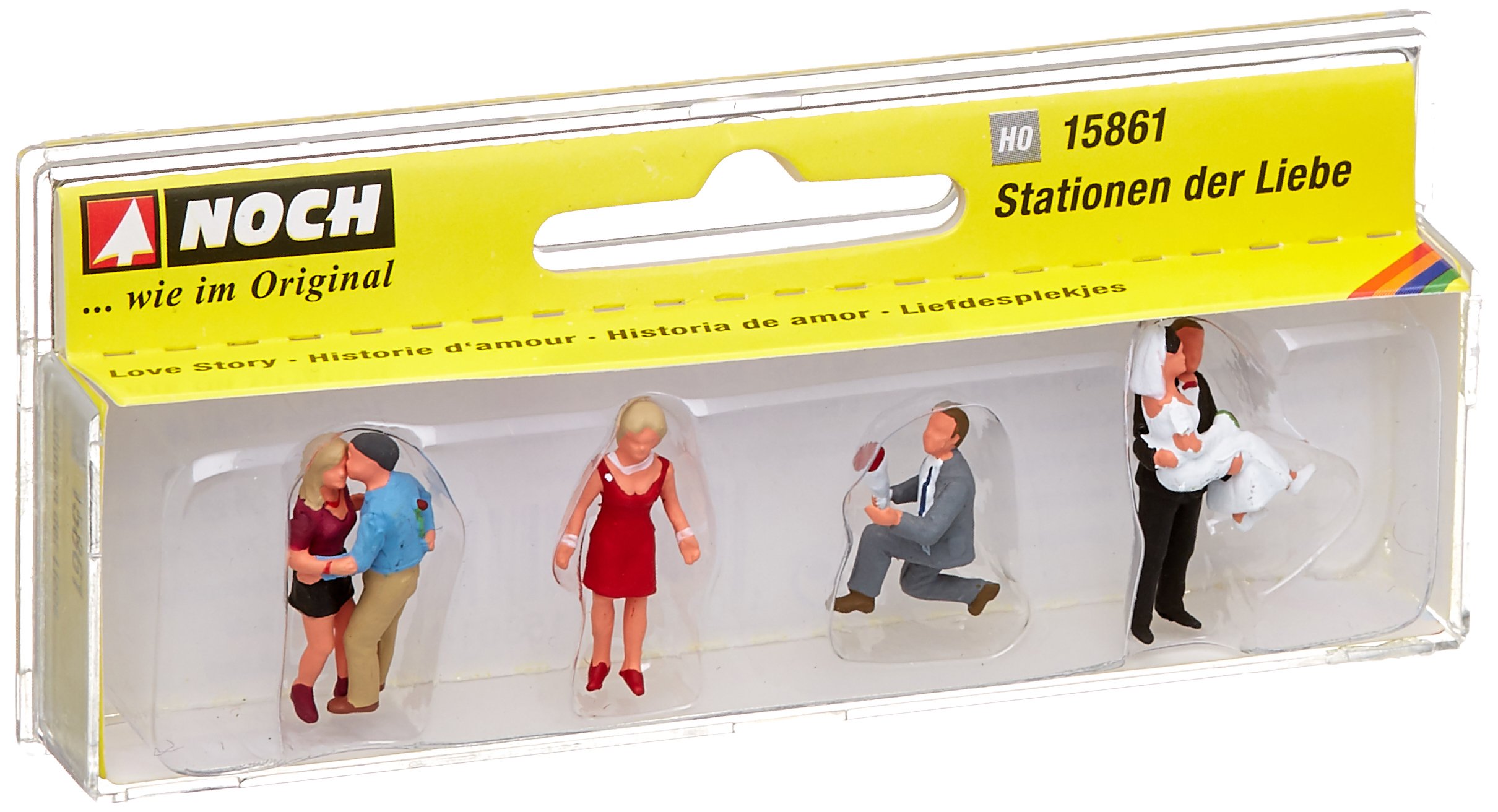 Noch 15861 HO Scale Stages of Love pkg(6)
